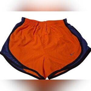 Nike Dri- Fit Womens Running Dri Fit Orange Lined Workout Mesh Sides 56323